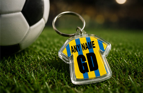 Personalised coach keyring - personalised,
