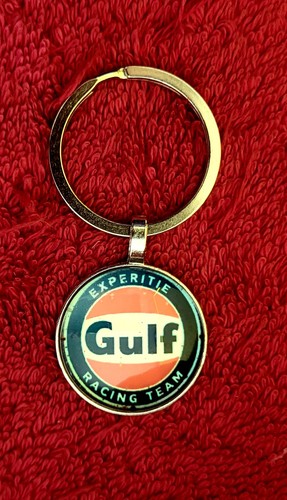 Gulf racing team keyring - racing,