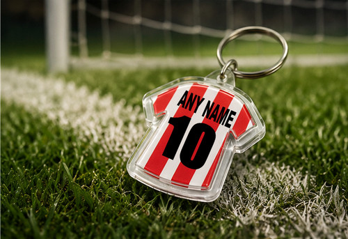 Personalised keyring football - personalised,