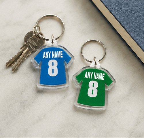Personalised shirt keyring - shirt,
