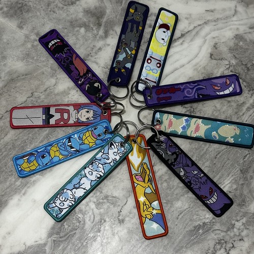 Pokemon embroidered keyring - pokemon,