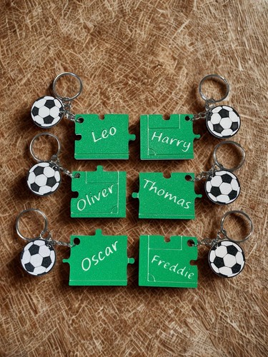 Custom football keyring - football,