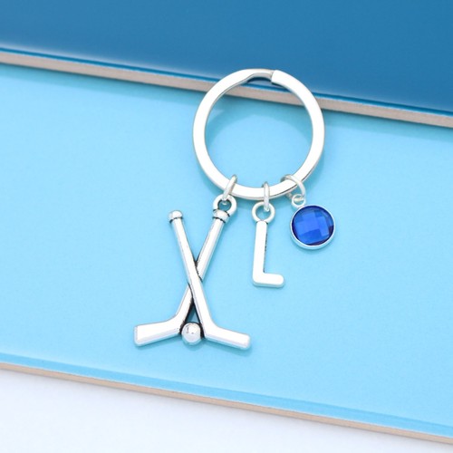 Personalised hockey keyring - personalised,