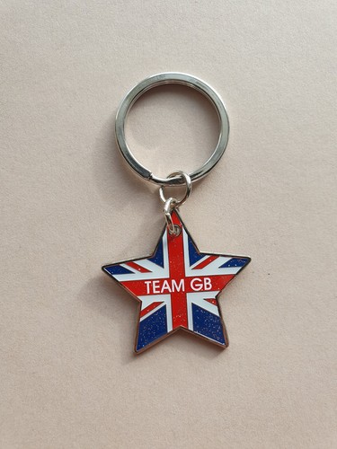 Star shaped team keychain - star-shaped, gb