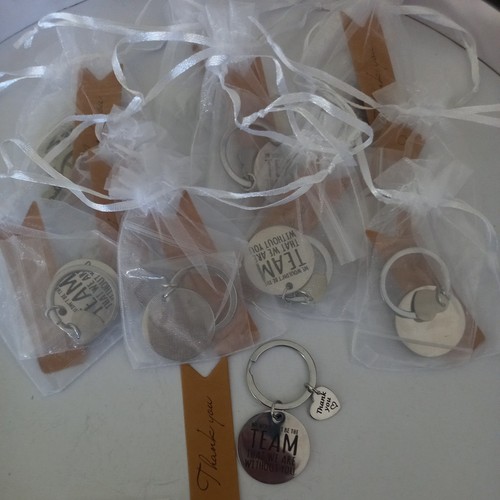 Team keyring gift - team,